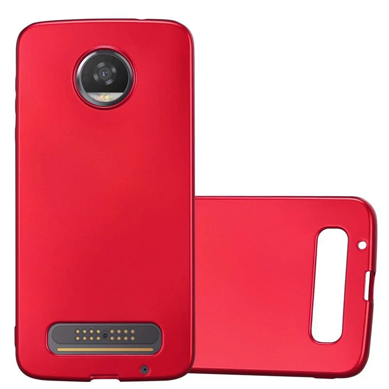 Cadorabo Hülle kompatibel mit Motorola MOTO Z2 Schutzhülle aus flexiblem TPU Silikon