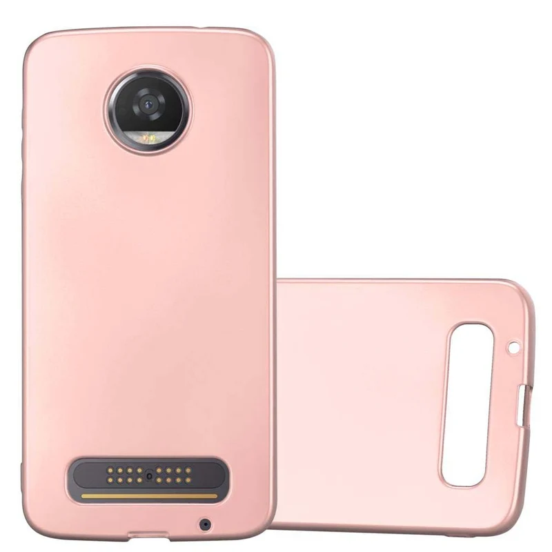 Cadorabo Hülle kompatibel mit Motorola MOTO Z2 Schutzhülle aus flexiblem TPU Silikon