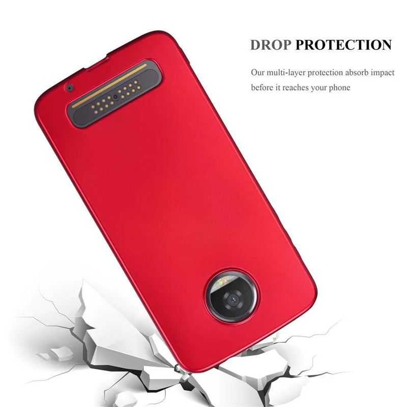 Cadorabo Hülle kompatibel mit Motorola MOTO Z2 Schutzhülle aus flexiblem TPU Silikon