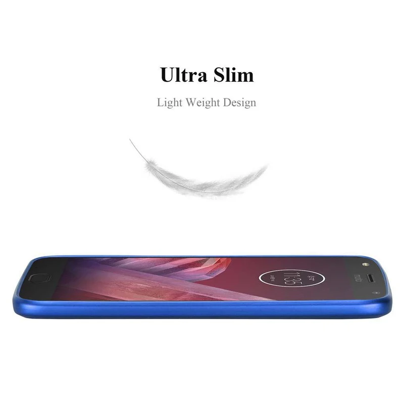 Cadorabo Hülle kompatibel mit Motorola MOTO Z2 Schutzhülle aus flexiblem TPU Silikon