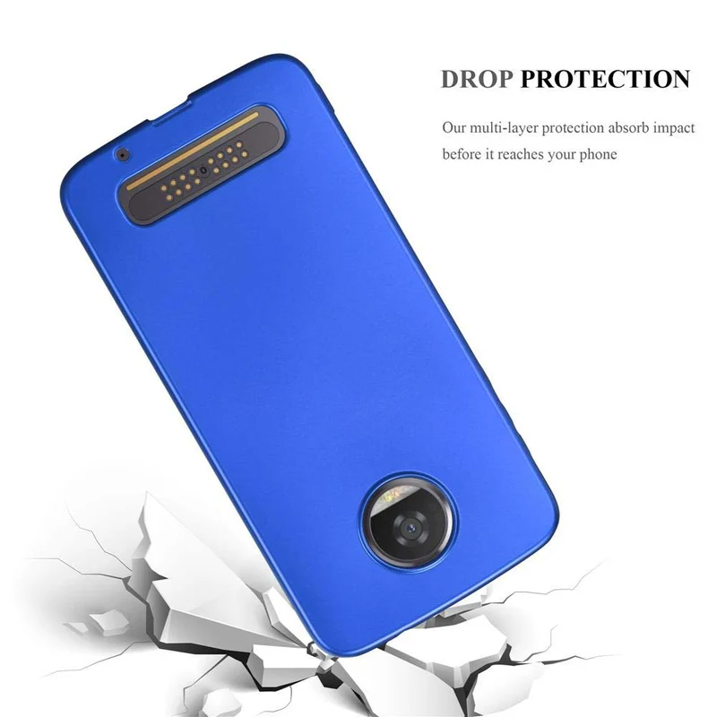 Cadorabo Hülle kompatibel mit Motorola MOTO Z2 Schutzhülle aus flexiblem TPU Silikon