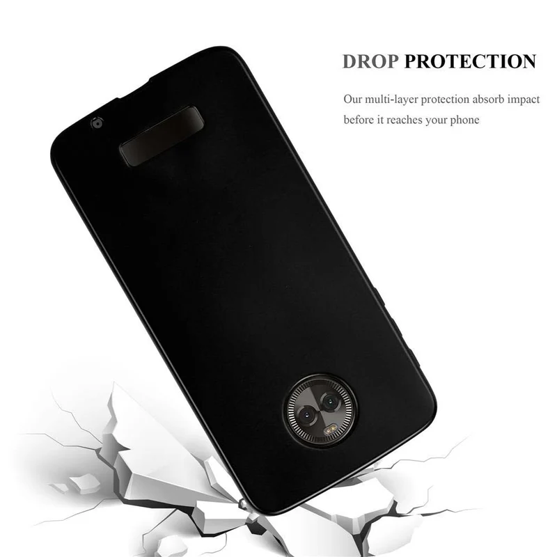 Cadorabo Hülle kompatibel mit Motorola MOTO Z Schutzhülle aus flexiblem TPU Silikon