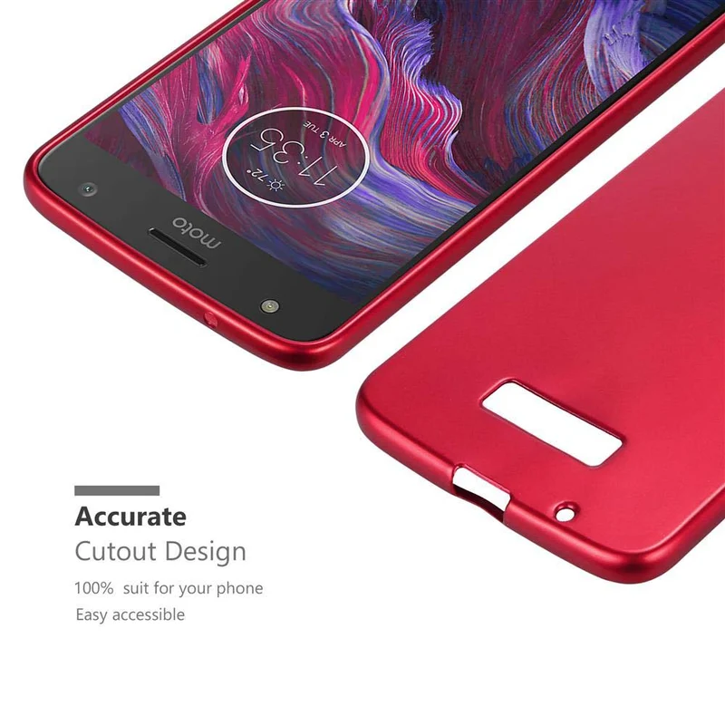 Cadorabo Hülle kompatibel mit Motorola MOTO Z Schutzhülle aus flexiblem TPU Silikon