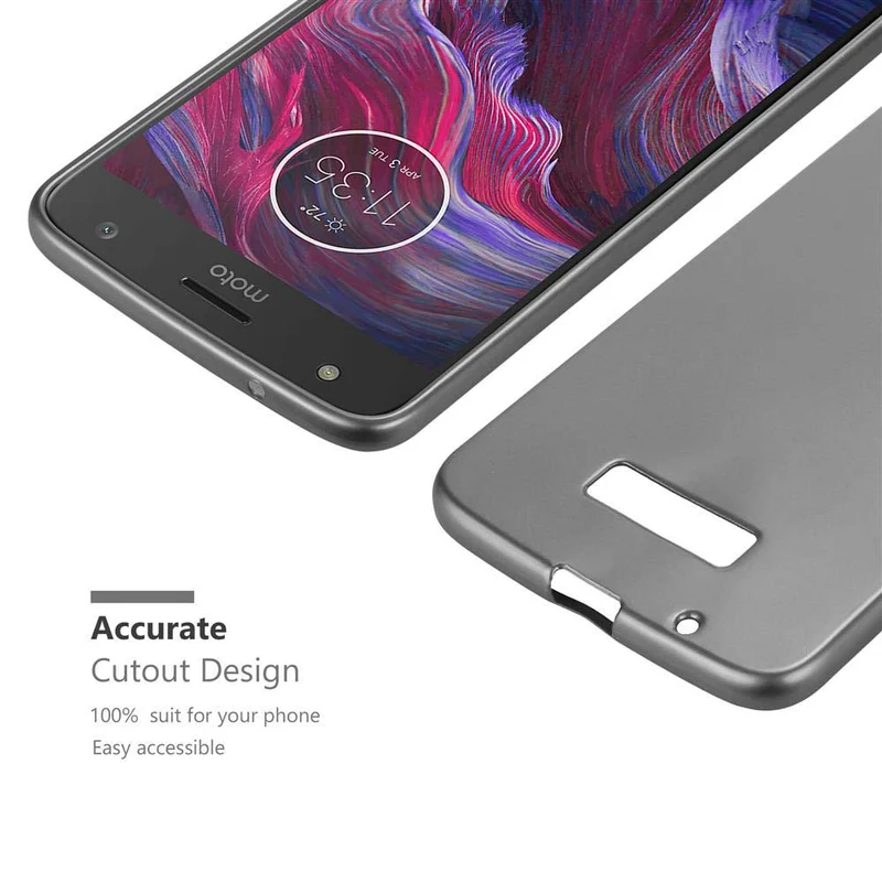 Cadorabo Hülle kompatibel mit Motorola MOTO Z Schutzhülle aus flexiblem TPU Silikon