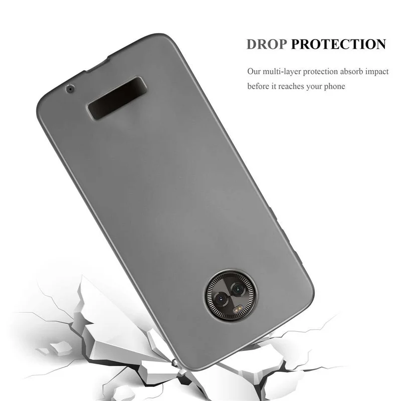 Cadorabo Hülle kompatibel mit Motorola MOTO Z Schutzhülle aus flexiblem TPU Silikon