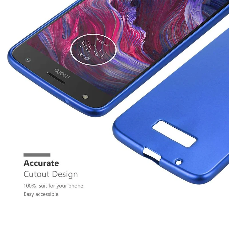 Cadorabo Hülle kompatibel mit Motorola MOTO Z Schutzhülle aus flexiblem TPU Silikon