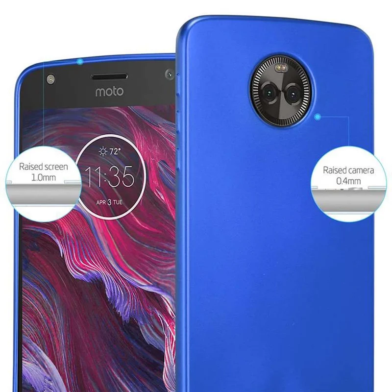 Cadorabo Hülle kompatibel mit Motorola MOTO Z Schutzhülle aus flexiblem TPU Silikon