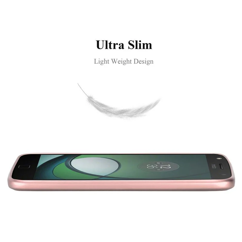 Cadorabo Hülle kompatibel mit Motorola MOTO Z Schutzhülle aus flexiblem TPU Silikon