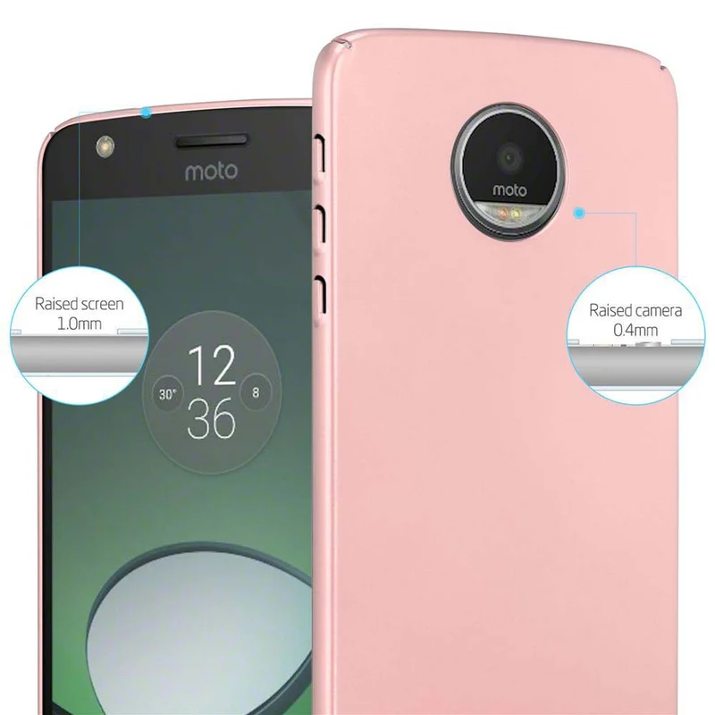 Cadorabo Hülle kompatibel mit Motorola MOTO Z Schutzhülle aus flexiblem TPU Silikon