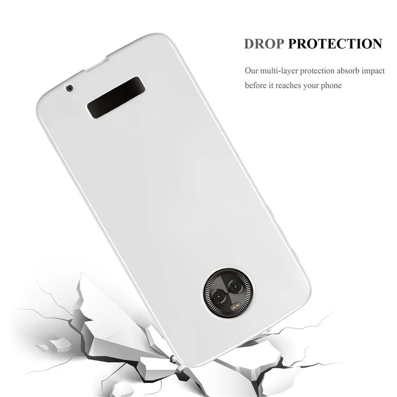 Cadorabo Hülle kompatibel mit Motorola MOTO Z Schutzhülle aus flexiblem TPU Silikon