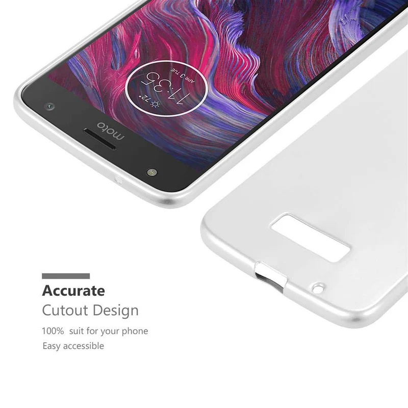 Cadorabo Hülle kompatibel mit Motorola MOTO Z Schutzhülle aus flexiblem TPU Silikon