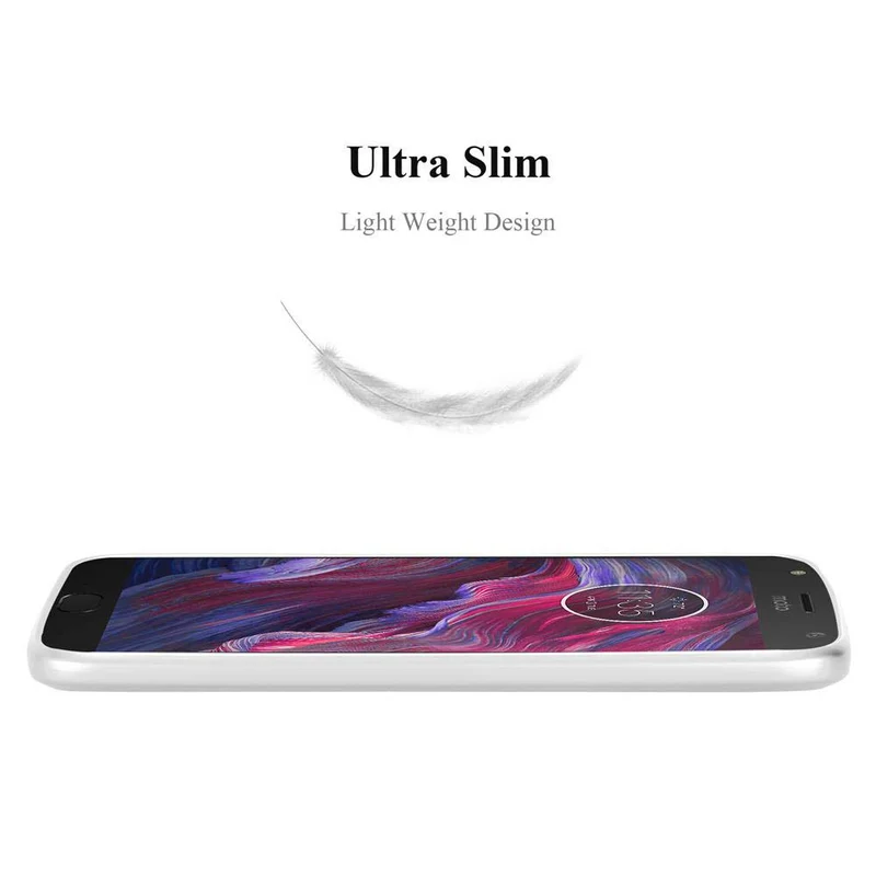 Cadorabo Hülle kompatibel mit Motorola MOTO Z Schutzhülle aus flexiblem TPU Silikon