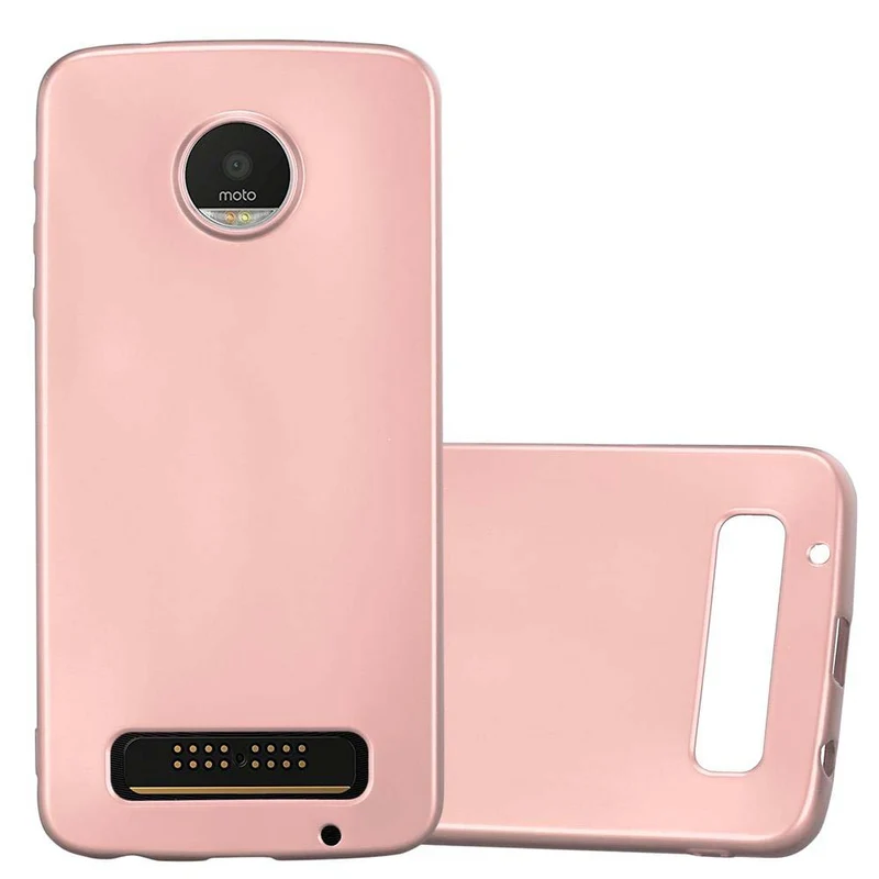 Cadorabo Hülle kompatibel mit Motorola MOTO Z PLAY Schutzhülle aus flexiblem TPU Silikon