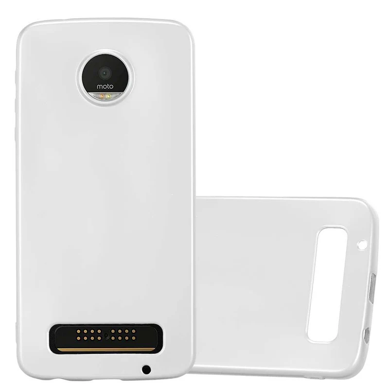 Cadorabo Hülle kompatibel mit Motorola MOTO Z PLAY Schutzhülle aus flexiblem TPU Silikon