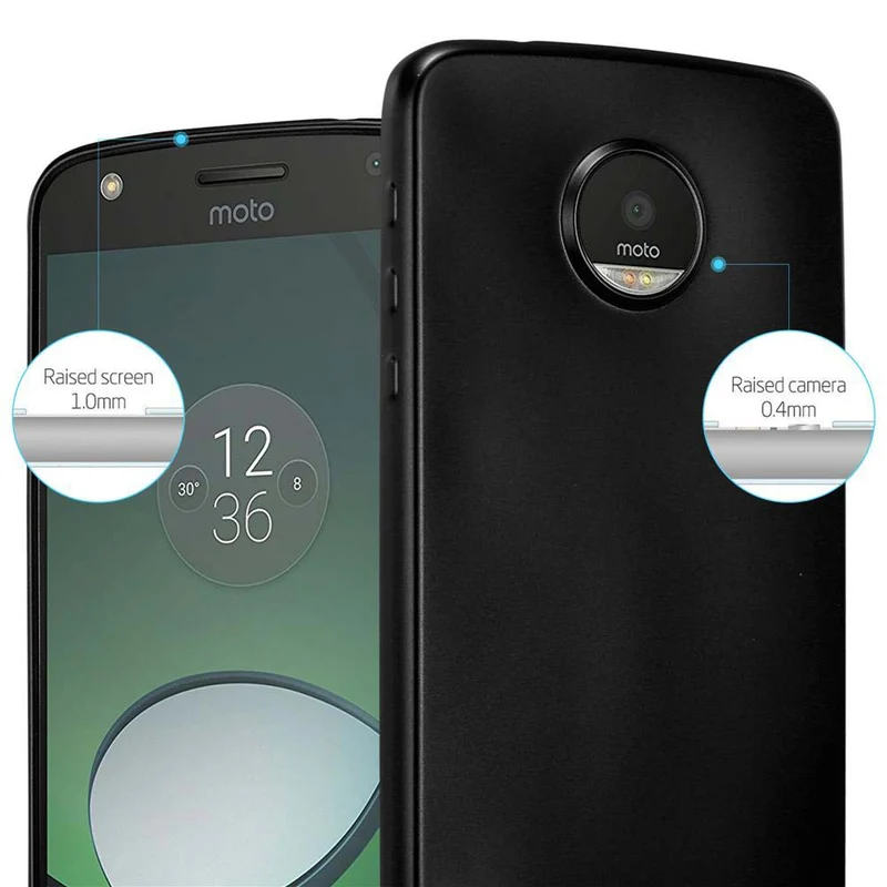Cadorabo Hülle kompatibel mit Motorola MOTO Z PLAY Schutzhülle aus flexiblem TPU Silikon