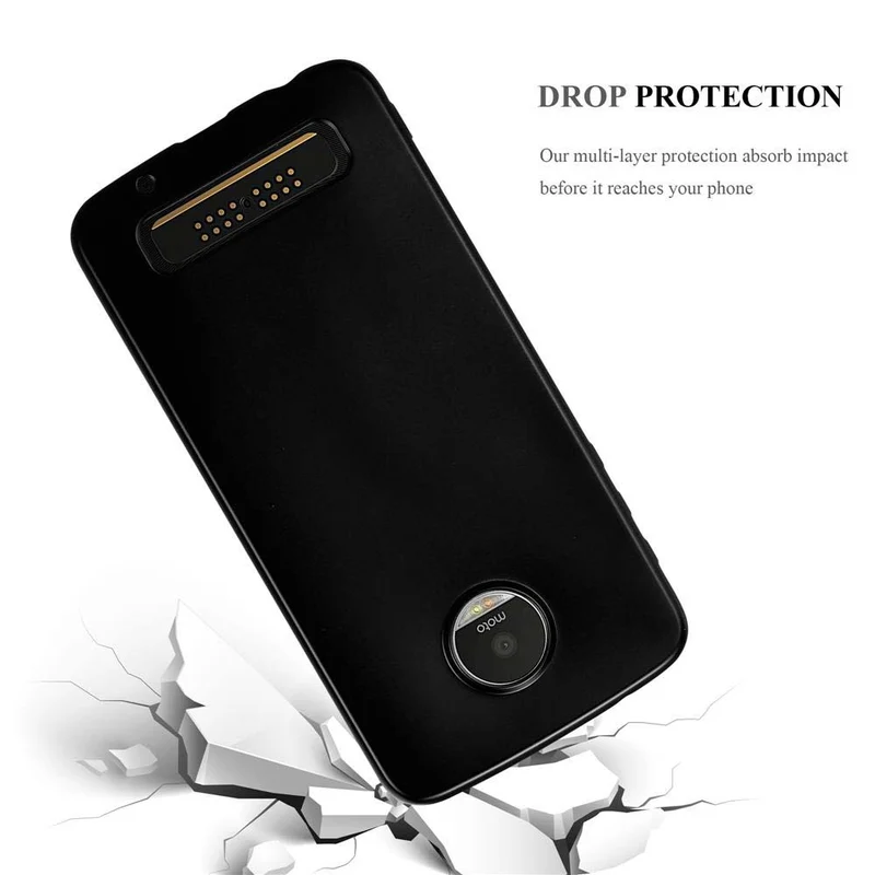 Cadorabo Hülle kompatibel mit Motorola MOTO Z PLAY Schutzhülle aus flexiblem TPU Silikon