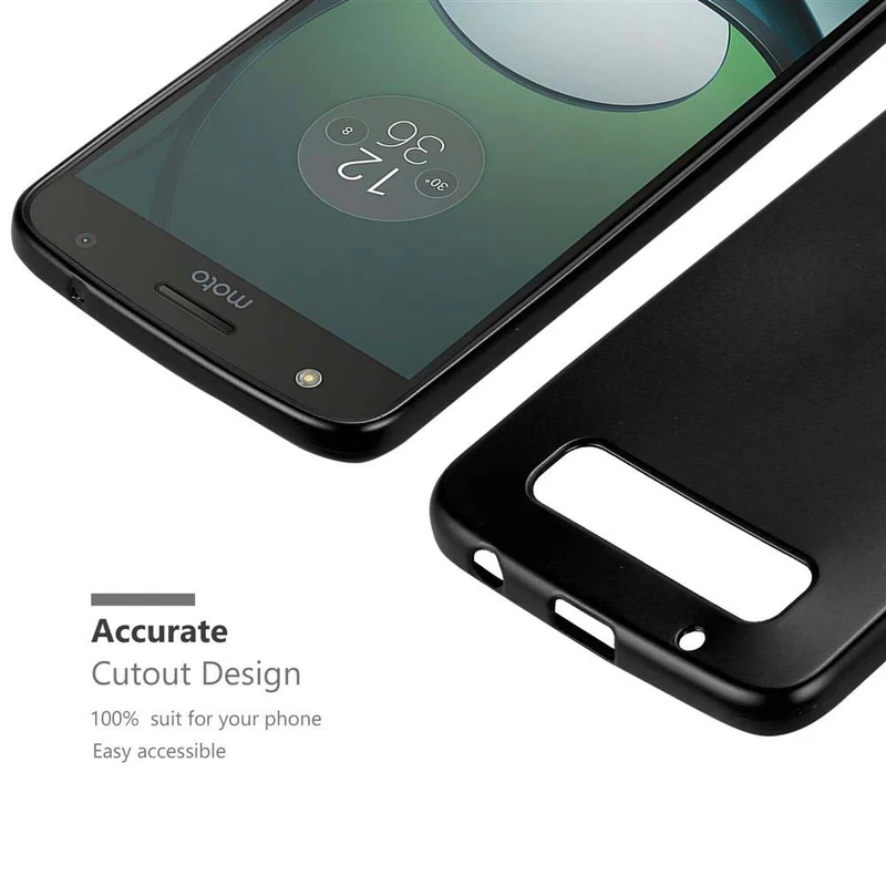 Cadorabo Hülle kompatibel mit Motorola MOTO Z PLAY Schutzhülle aus flexiblem TPU Silikon