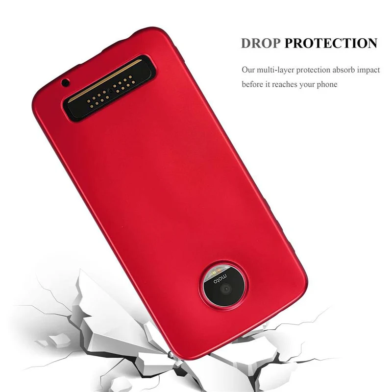 Cadorabo Hülle kompatibel mit Motorola MOTO Z PLAY Schutzhülle aus flexiblem TPU Silikon