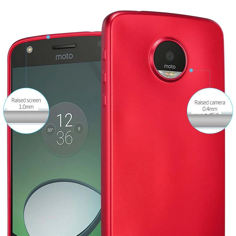 Cadorabo Hülle kompatibel mit Motorola MOTO Z PLAY Schutzhülle aus flexiblem TPU Silikon