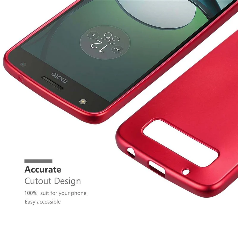 Cadorabo Hülle kompatibel mit Motorola MOTO Z PLAY Schutzhülle aus flexiblem TPU Silikon
