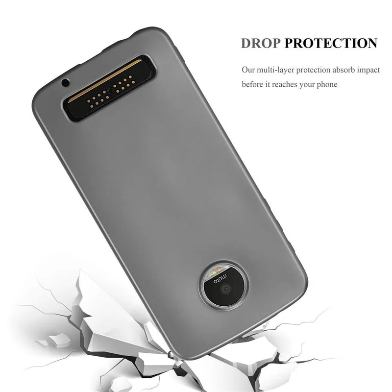 Cadorabo Hülle kompatibel mit Motorola MOTO Z PLAY Schutzhülle aus flexiblem TPU Silikon