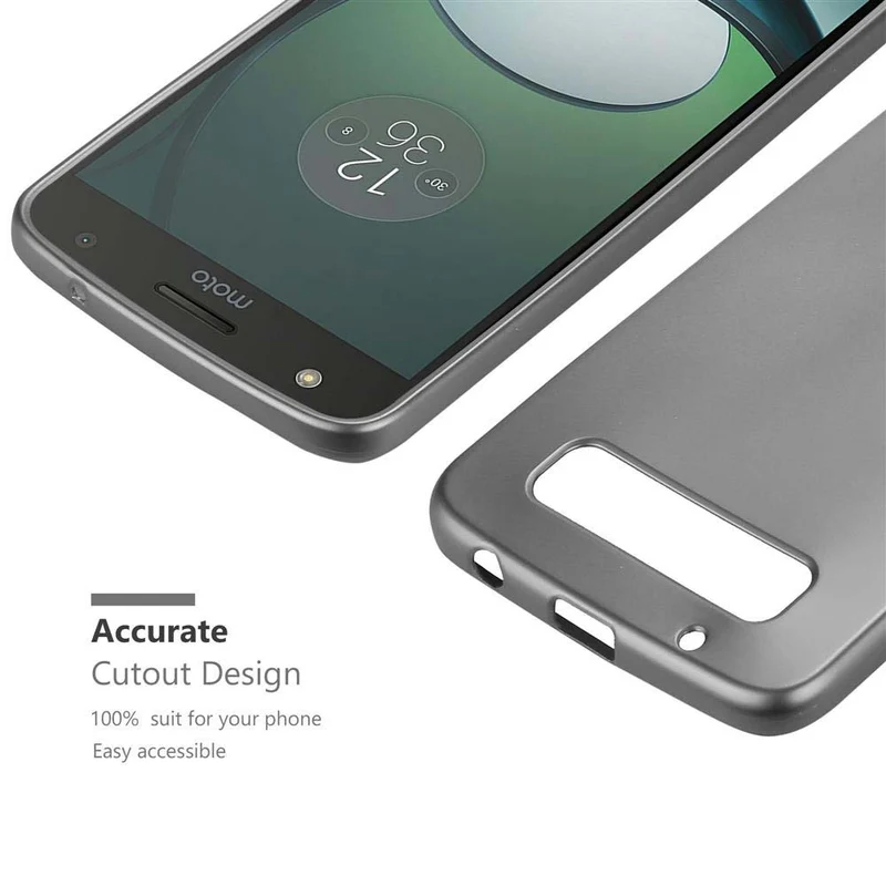 Cadorabo Hülle kompatibel mit Motorola MOTO Z PLAY Schutzhülle aus flexiblem TPU Silikon