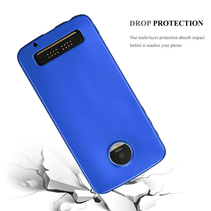 Cadorabo Hülle kompatibel mit Motorola MOTO Z PLAY Schutzhülle aus flexiblem TPU Silikon