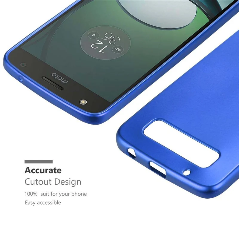 Cadorabo Hülle kompatibel mit Motorola MOTO Z PLAY Schutzhülle aus flexiblem TPU Silikon