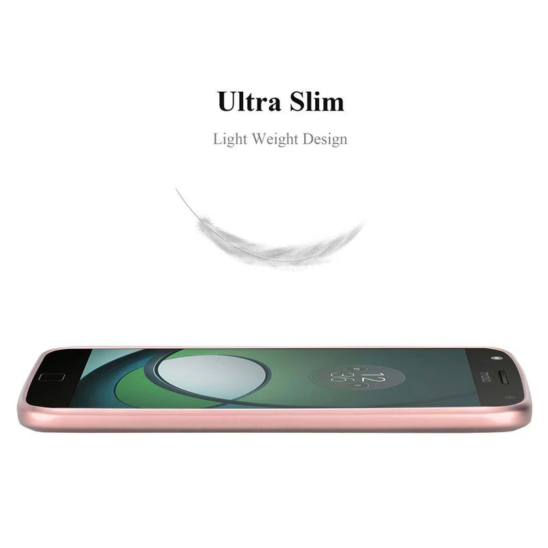 Cadorabo Hülle kompatibel mit Motorola MOTO Z PLAY Schutzhülle aus flexiblem TPU Silikon