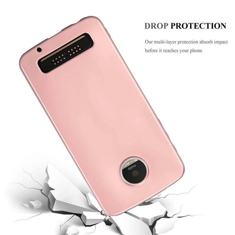 Cadorabo Hülle kompatibel mit Motorola MOTO Z PLAY Schutzhülle aus flexiblem TPU Silikon