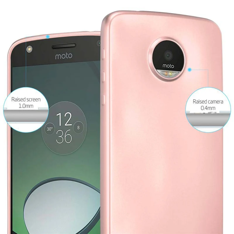 Cadorabo Hülle kompatibel mit Motorola MOTO Z PLAY Schutzhülle aus flexiblem TPU Silikon