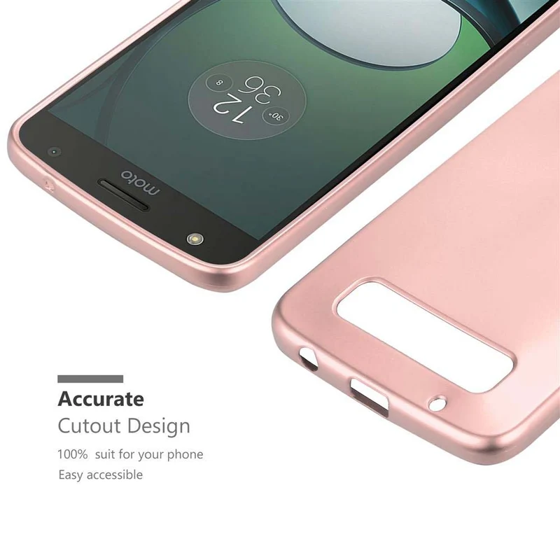 Cadorabo Hülle kompatibel mit Motorola MOTO Z PLAY Schutzhülle aus flexiblem TPU Silikon