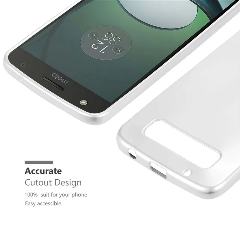 Cadorabo Hülle kompatibel mit Motorola MOTO Z PLAY Schutzhülle aus flexiblem TPU Silikon