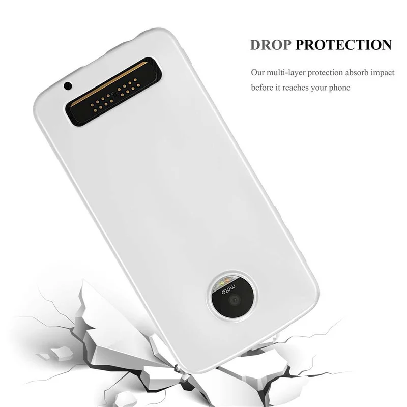 Cadorabo Hülle kompatibel mit Motorola MOTO Z PLAY Schutzhülle aus flexiblem TPU Silikon