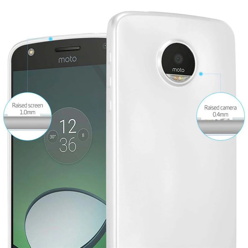 Cadorabo Hülle kompatibel mit Motorola MOTO Z PLAY Schutzhülle aus flexiblem TPU Silikon