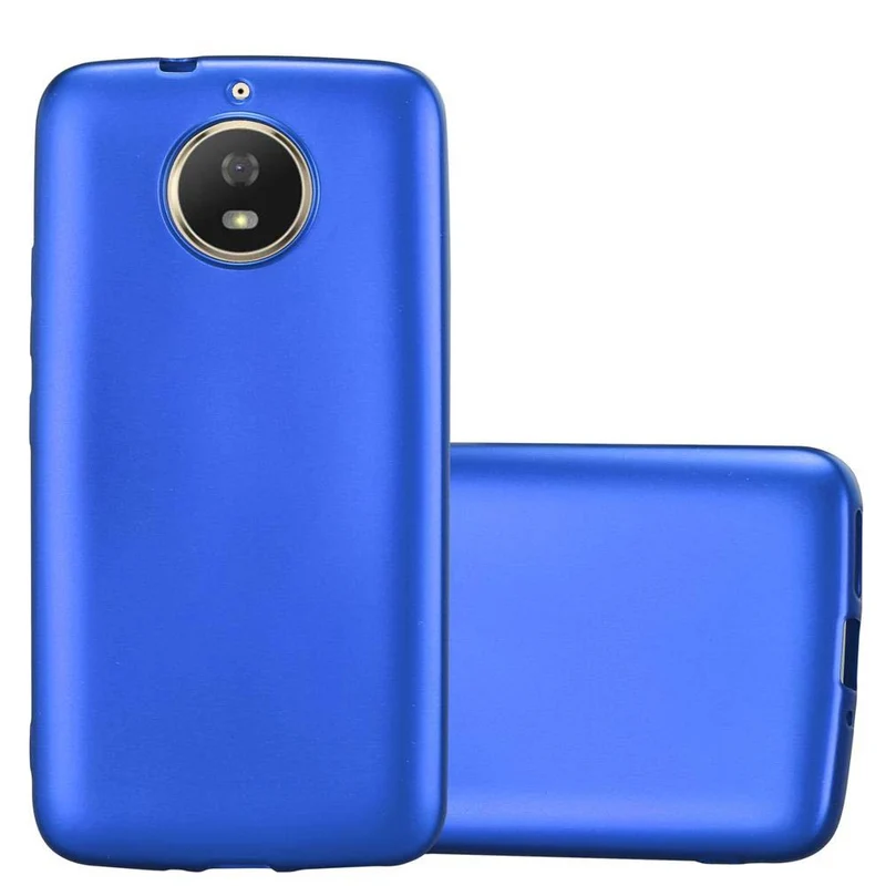 Cadorabo Hülle kompatibel mit Motorola MOTO G5S Schutzhülle aus flexiblem TPU Silikon