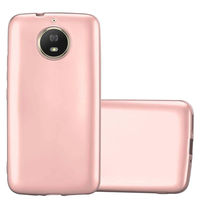 Cadorabo Hülle kompatibel mit Motorola MOTO G5S Schutzhülle aus flexiblem TPU Silikon