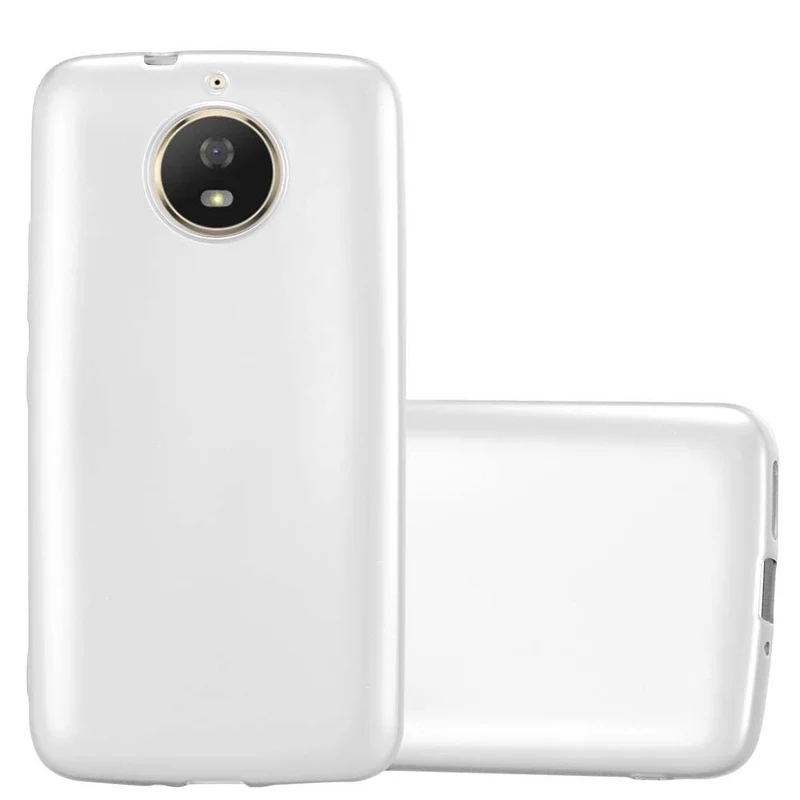 Cadorabo Hülle kompatibel mit Motorola MOTO G5S Schutzhülle aus flexiblem TPU Silikon