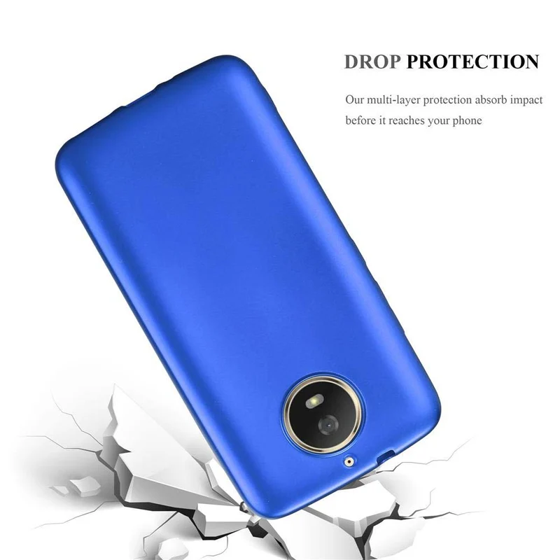 Cadorabo Hülle kompatibel mit Motorola MOTO G5S Schutzhülle aus flexiblem TPU Silikon