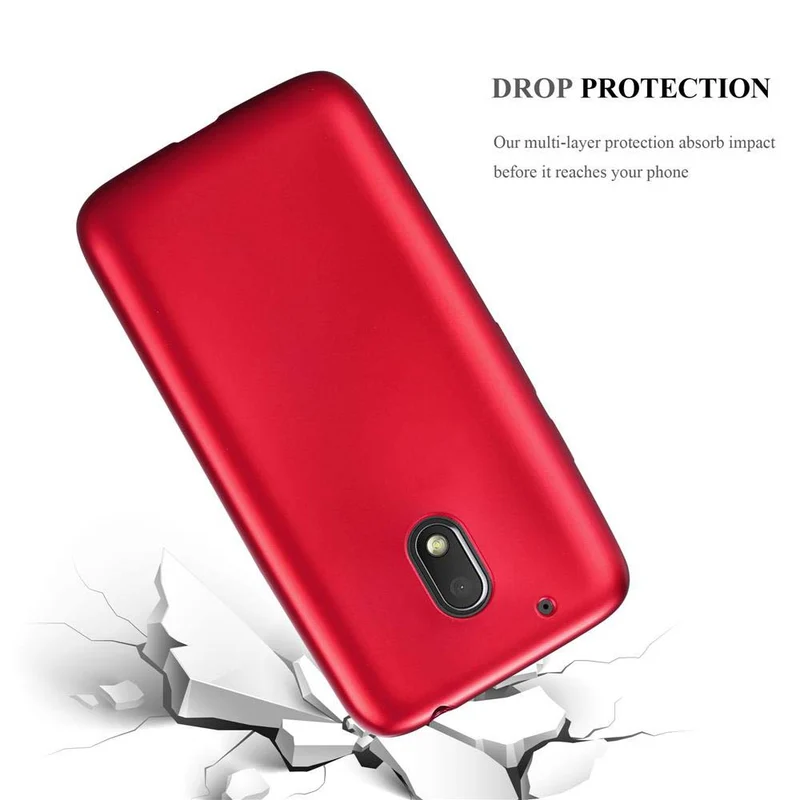 Cadorabo Hülle kompatibel mit Motorola MOTO G4 PLAY Schutzhülle aus flexiblem TPU Silikon