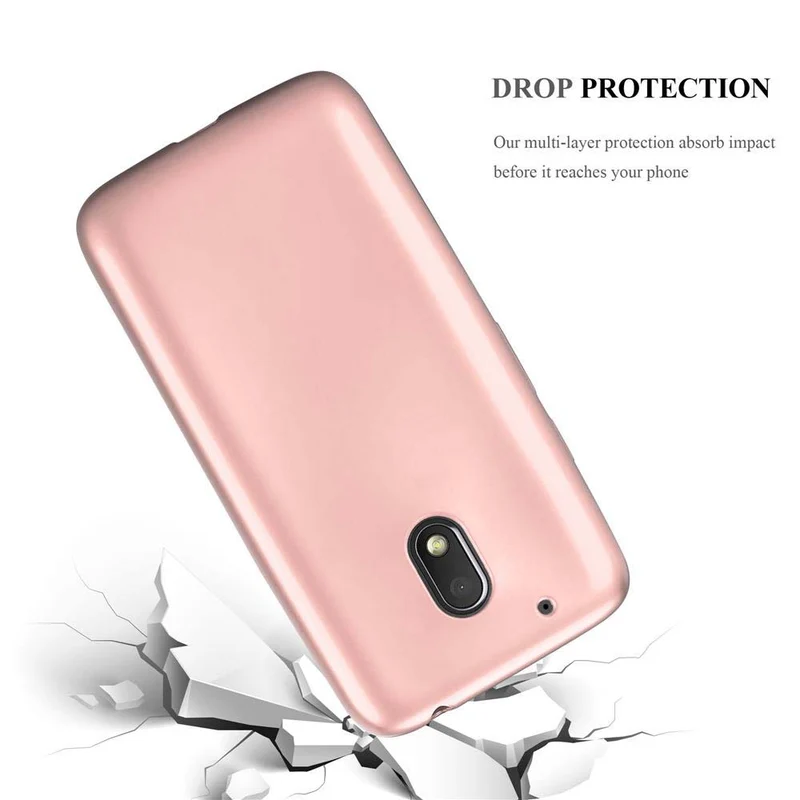 Cadorabo Hülle kompatibel mit Motorola MOTO G4 PLAY Schutzhülle aus flexiblem TPU Silikon