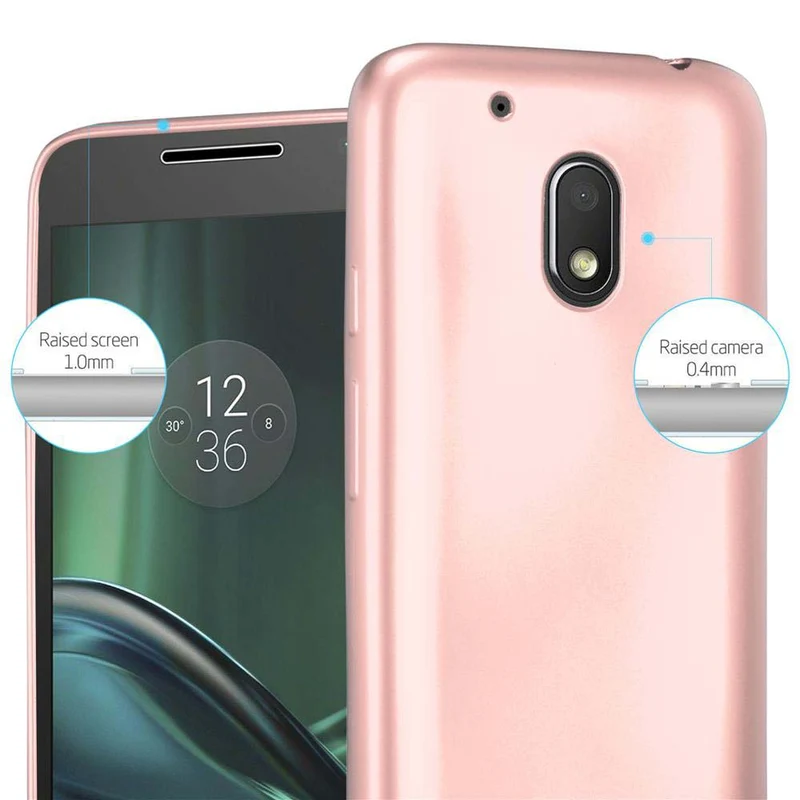 Cadorabo Hülle kompatibel mit Motorola MOTO G4 PLAY Schutzhülle aus flexiblem TPU Silikon
