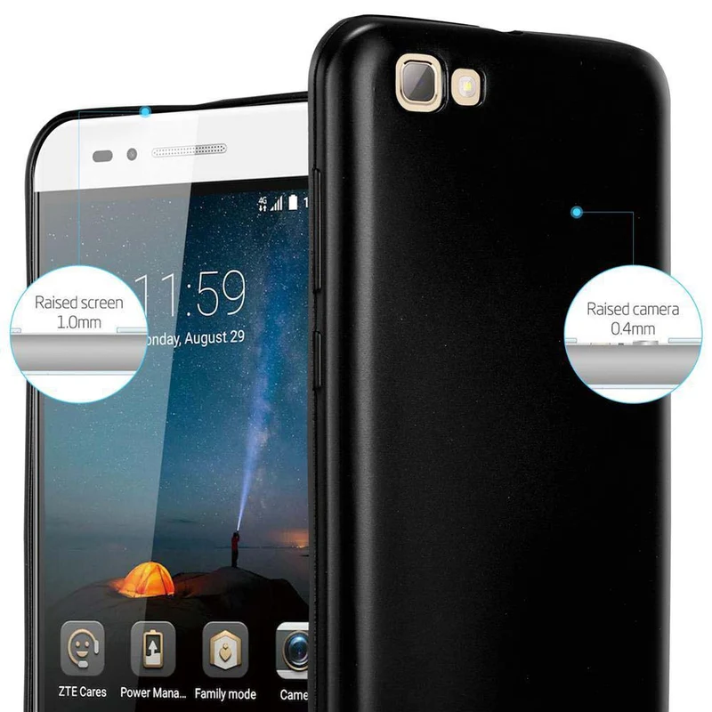 Cadorabo Hülle kompatibel mit ZTE Blade A612 Schutzhülle aus flexiblem TPU Silikon