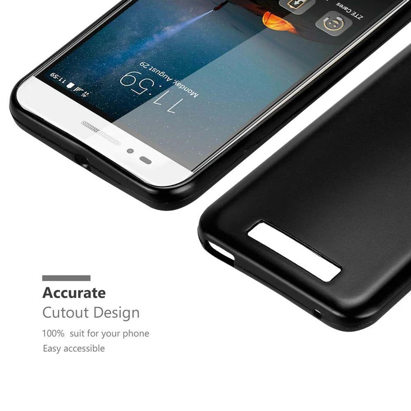 Cadorabo Hülle kompatibel mit ZTE Blade A612 Schutzhülle aus flexiblem TPU Silikon