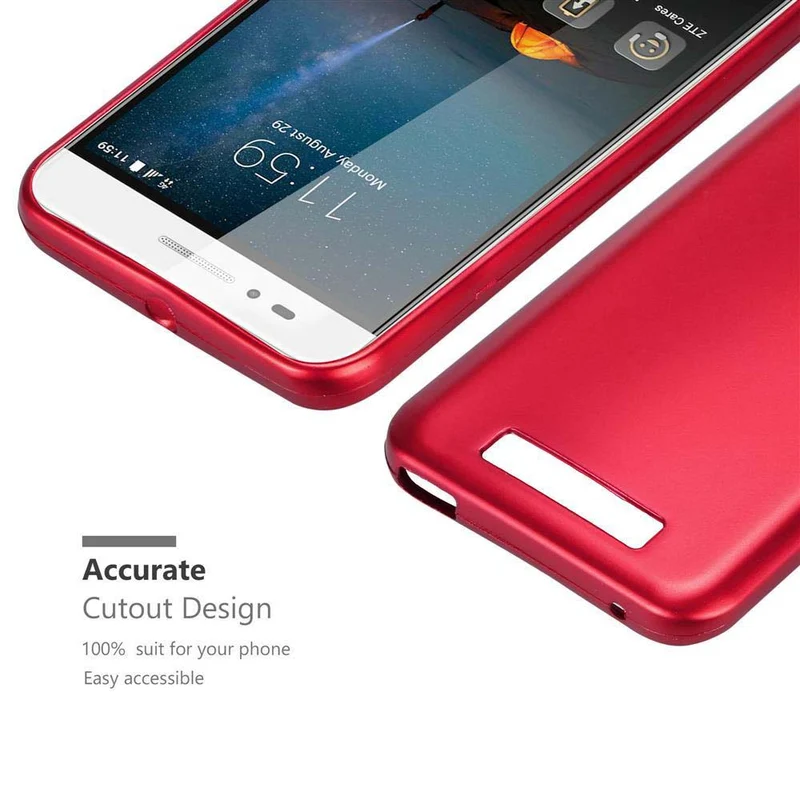 Cadorabo Hülle kompatibel mit ZTE Blade A612 Schutzhülle aus flexiblem TPU Silikon