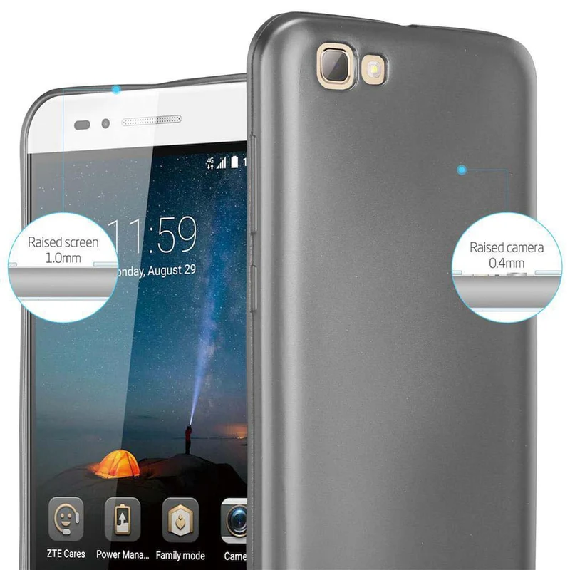 Cadorabo Hülle kompatibel mit ZTE Blade A612 Schutzhülle aus flexiblem TPU Silikon