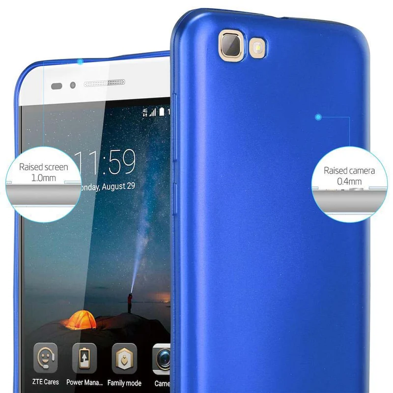 Cadorabo Hülle kompatibel mit ZTE Blade A612 Schutzhülle aus flexiblem TPU Silikon