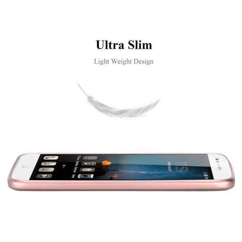 Cadorabo Hülle kompatibel mit ZTE Blade A612 Schutzhülle aus flexiblem TPU Silikon