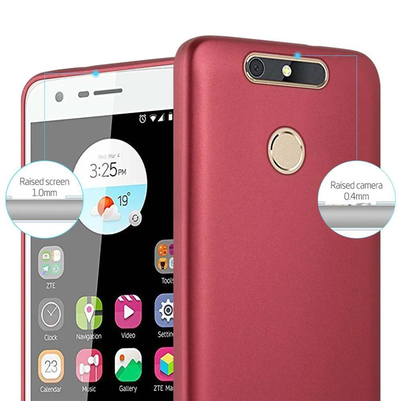 Cadorabo Hülle kompatibel mit ZTE Blade V8 MINI Schutzhülle aus flexiblem TPU Silikon