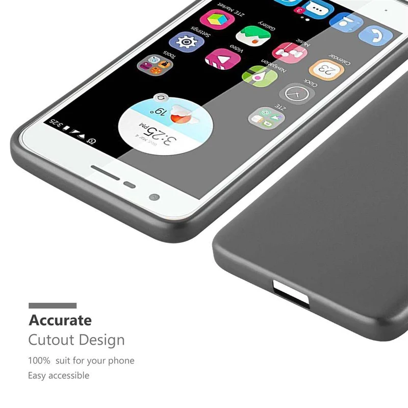 Cadorabo Hülle kompatibel mit ZTE Blade V8 MINI Schutzhülle aus flexiblem TPU Silikon